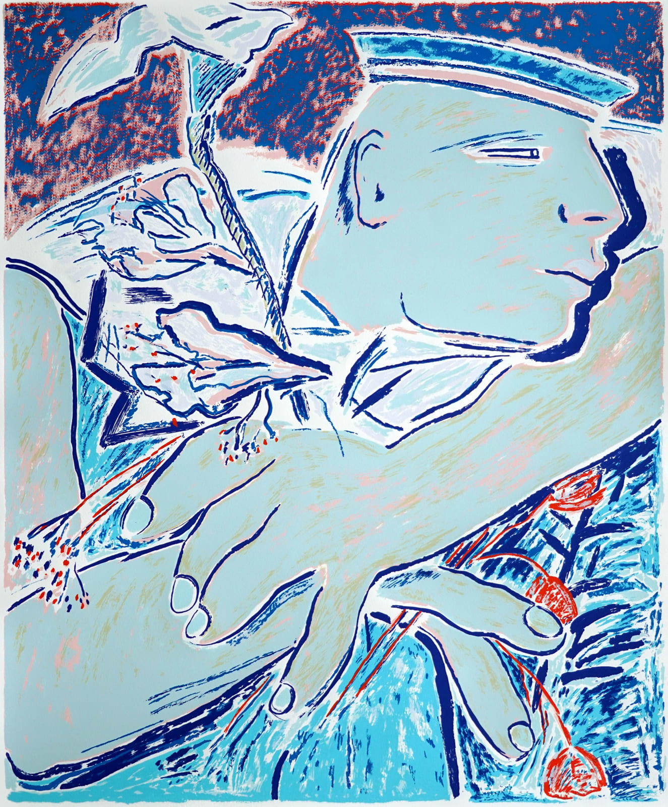 Lys Hansen, Sailor with Flowers, 1989