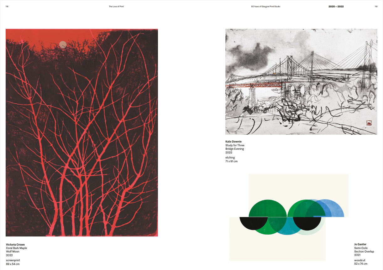 Glasgow Print Studio, The Love of Print: 50 Years of Glasgow Print Studio catalogue, 2022
