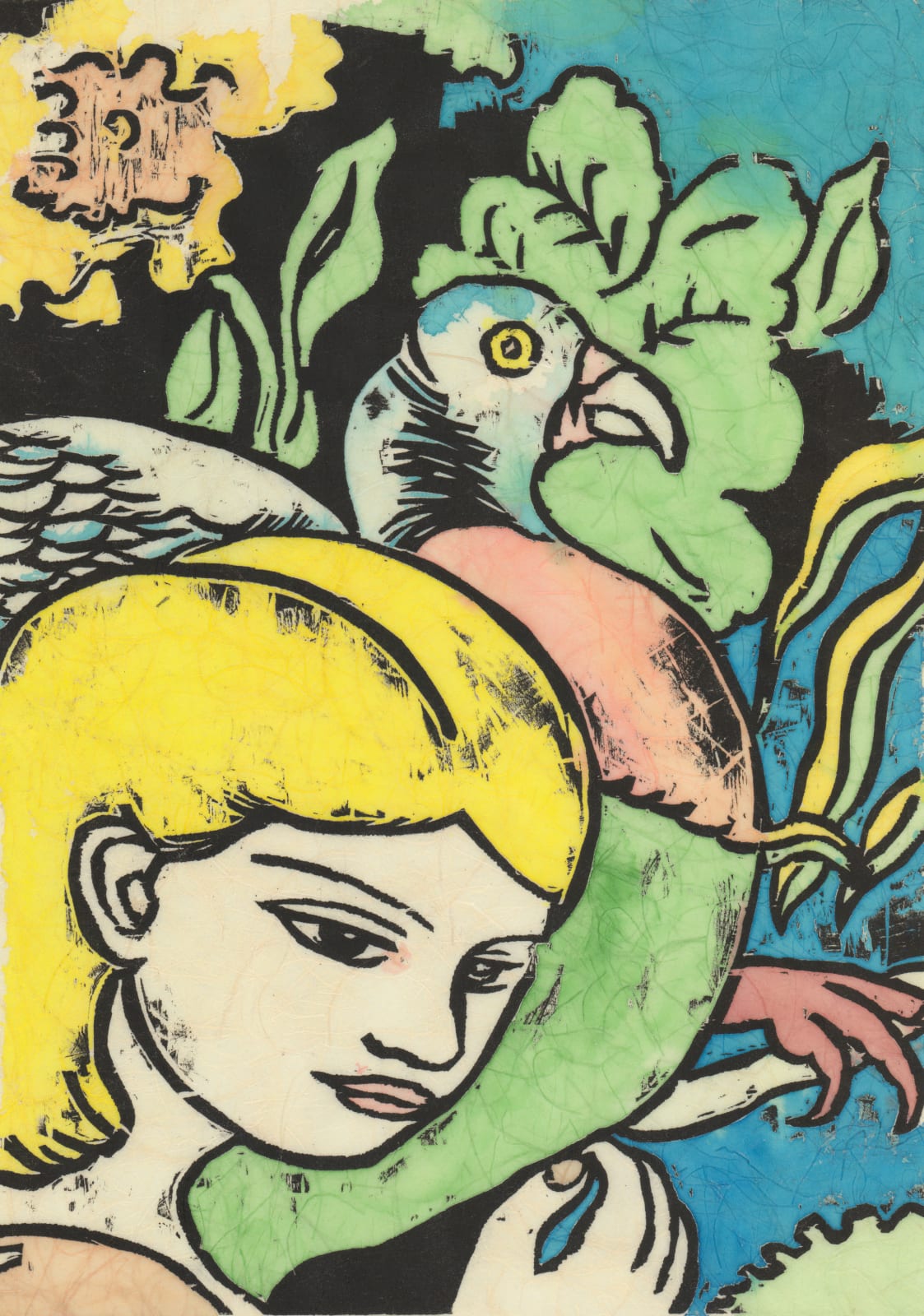 Adrian Wiszniewski, Girl with Bird