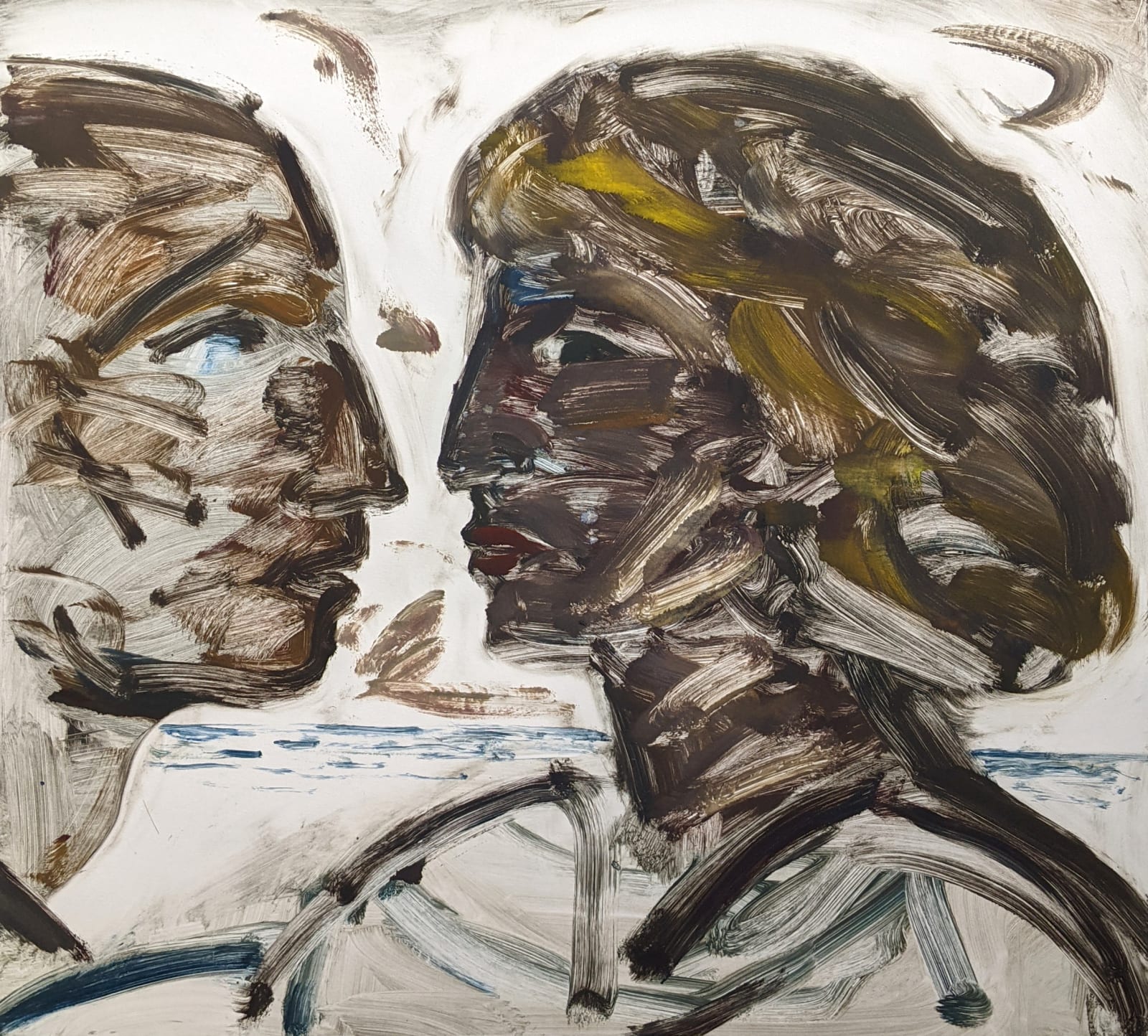 John Houston, Couple by the Sea, 1993