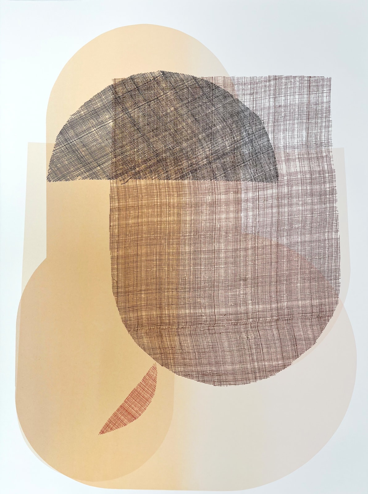 Claire Barclay, Untitled (Nude and Textile), 2023