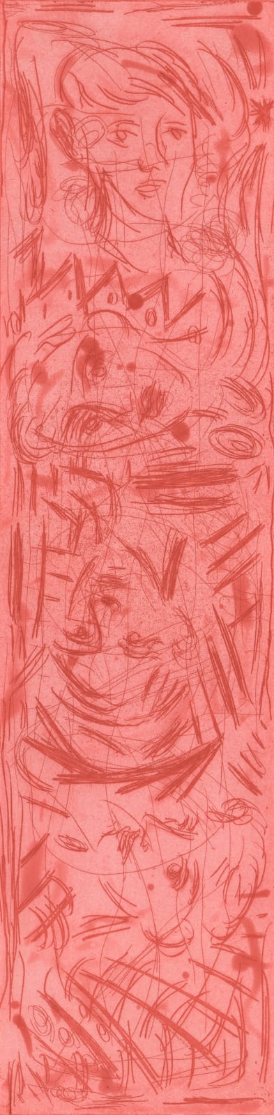 Adrian Wiszniewski, Tumbling Heads, 1988 - 1989