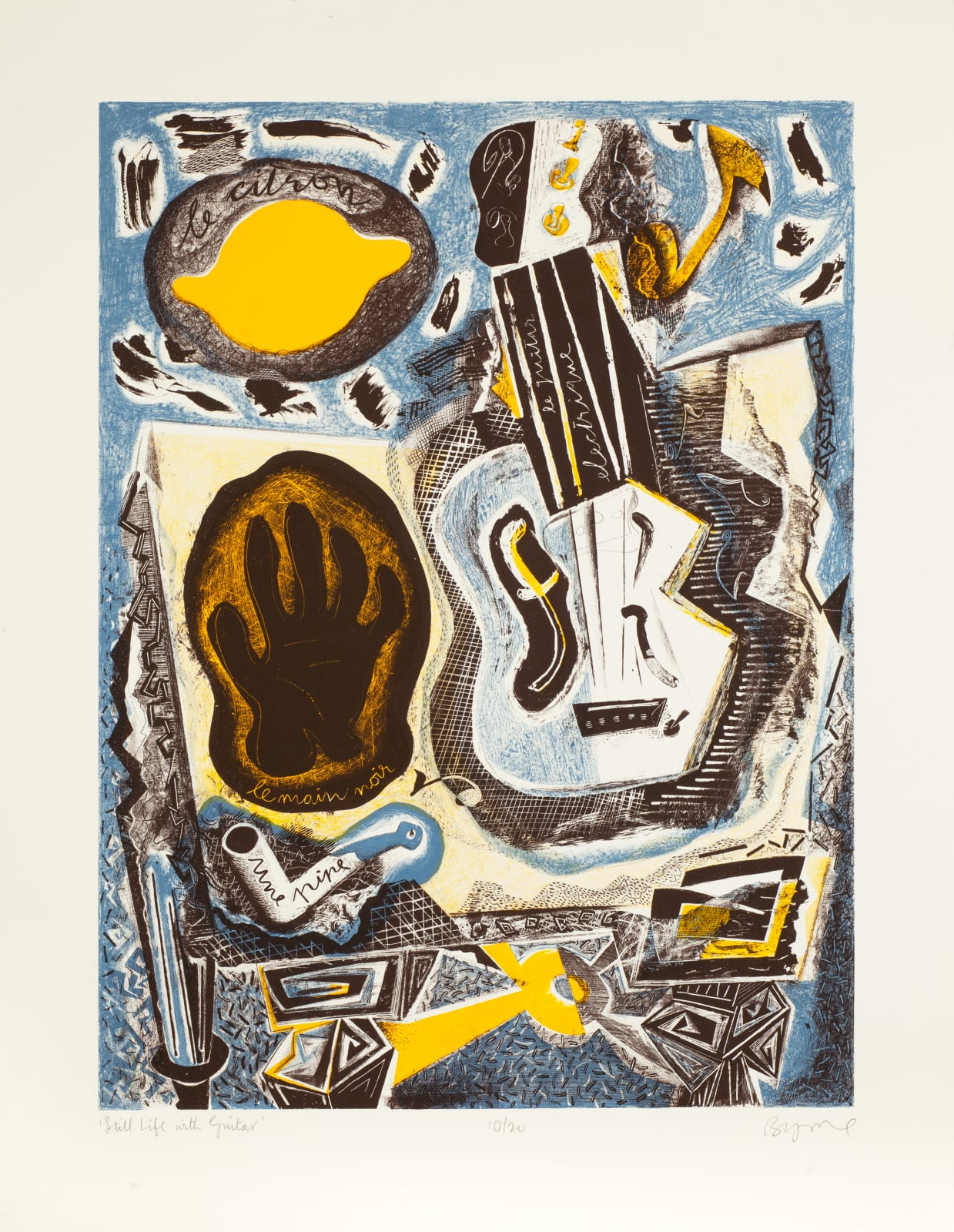 John Byrne, Still life with Guitar, 2001