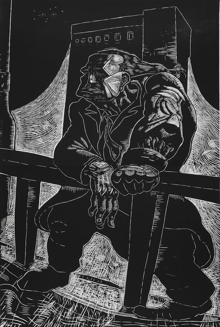 Peter Howson, The Heroic Dosser, 1987