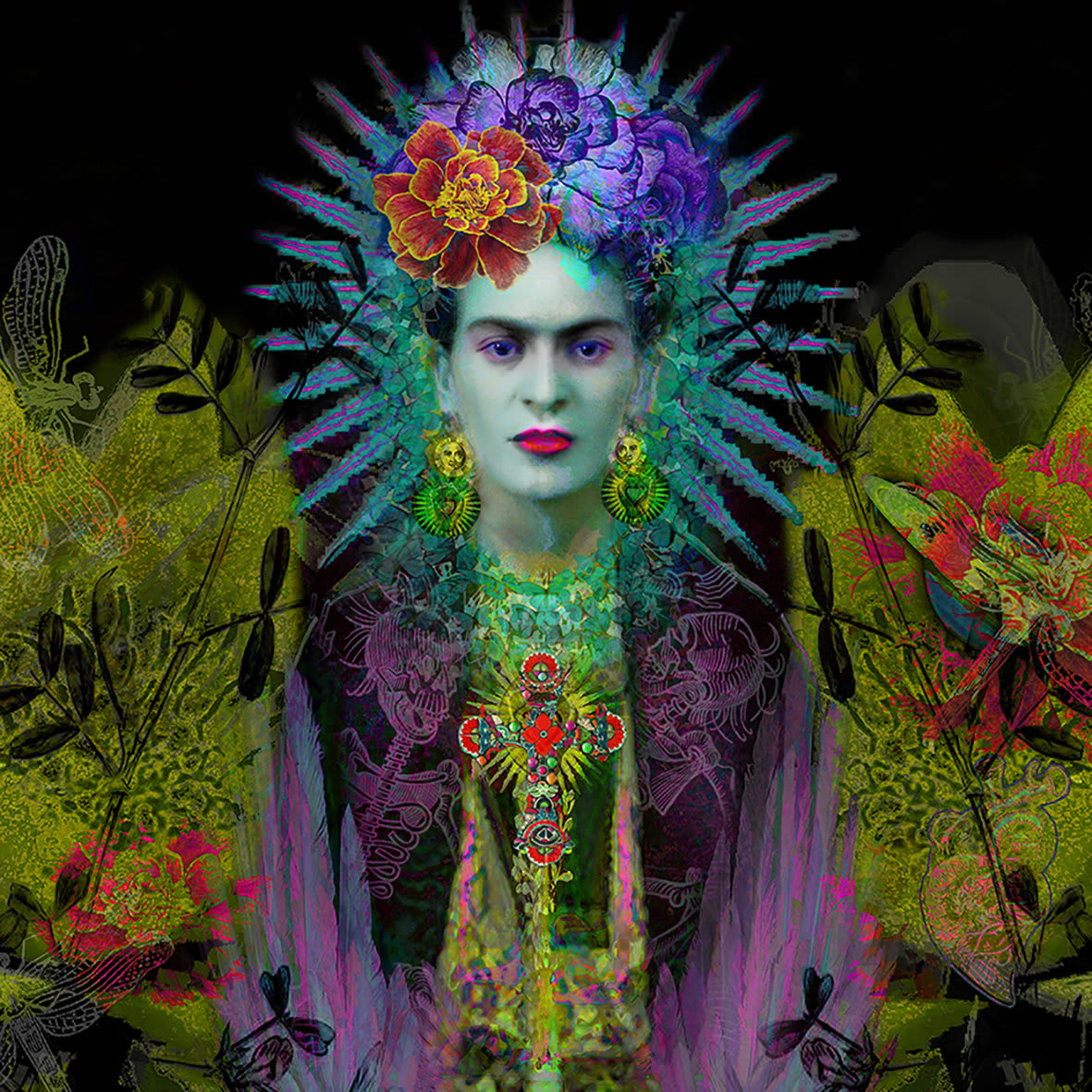 Ashley Cook, Frida with Marigolds, 2023