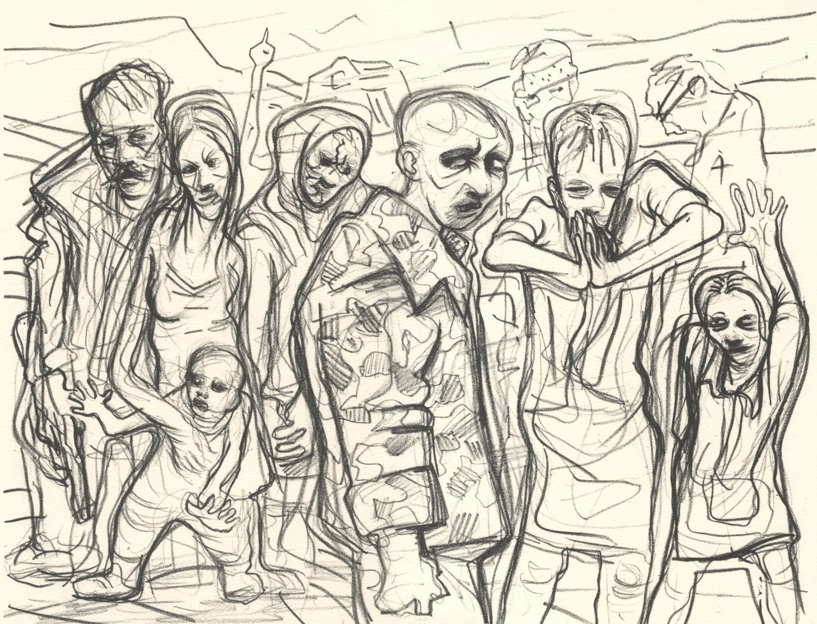 Peter Howson, Roadside, 1994