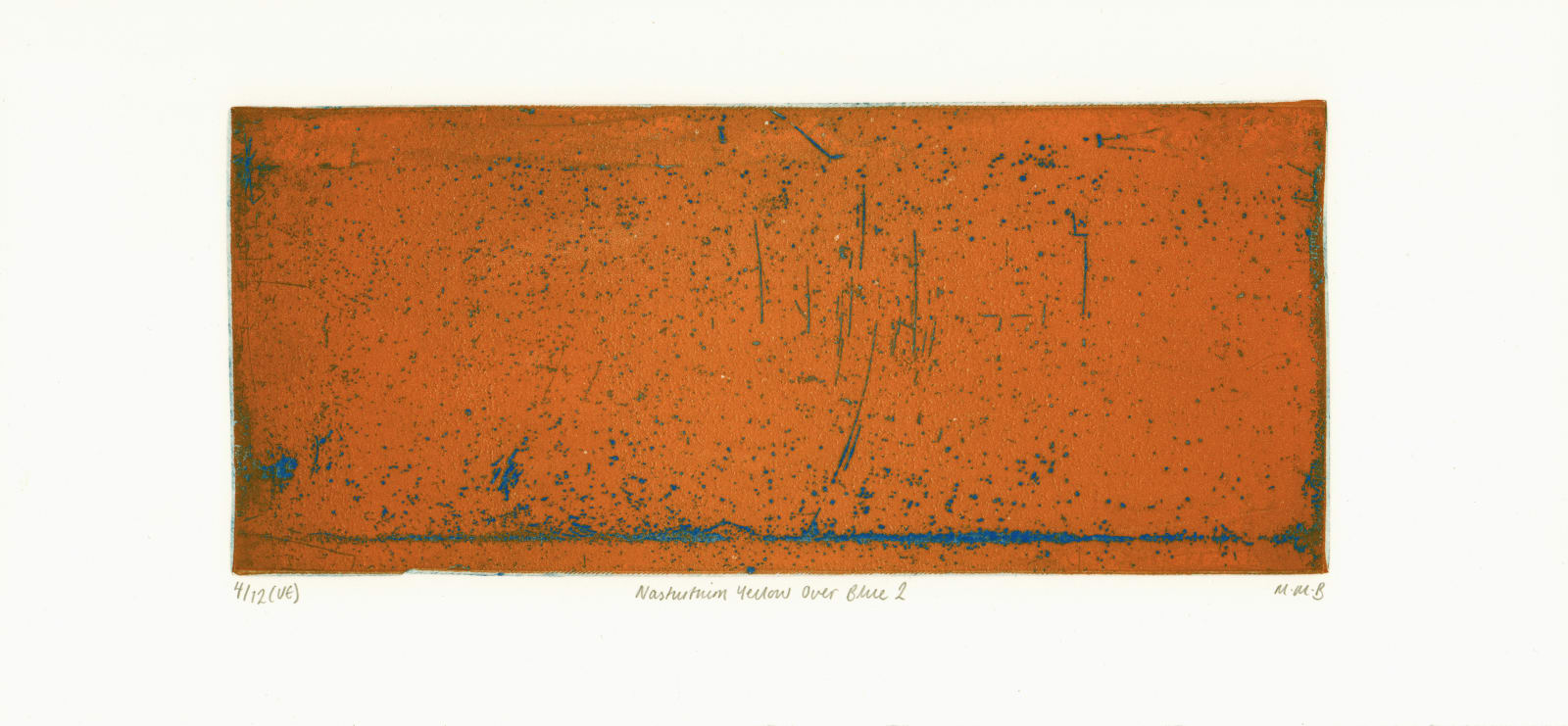 Maya McMahon-Boon, Nasturtium Yellow Over Blue II, 2025