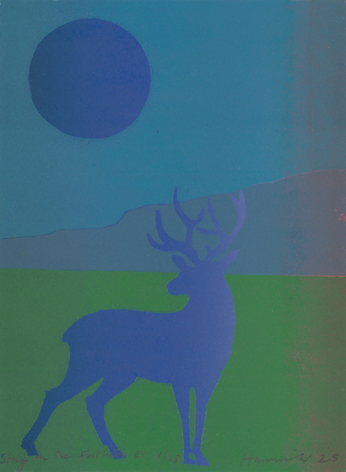 Tom Hammick, Stag in the Foothills, 2025