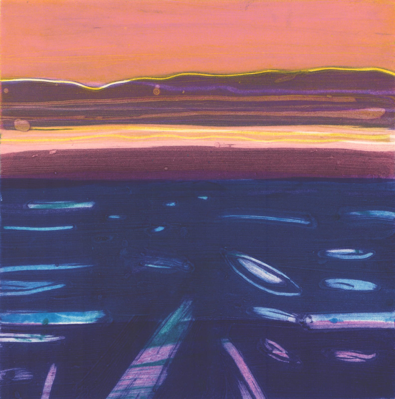 Barbara Rae, Sea Ice - Baffin, 2022