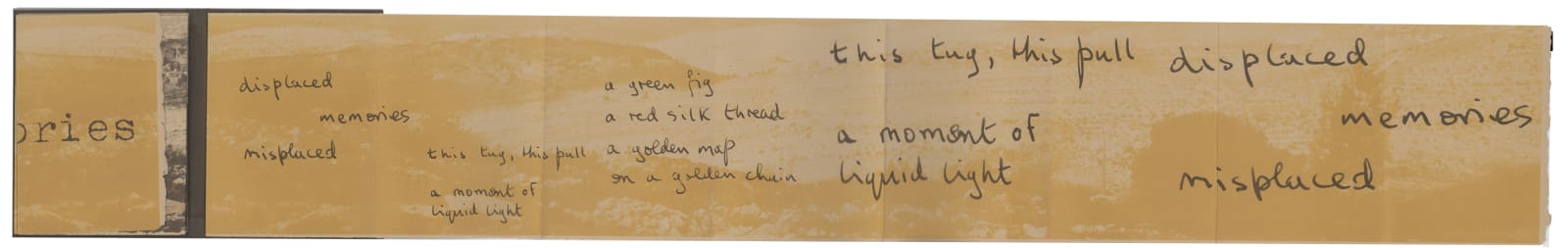 Leena Nammari, The View from Here (Collaboration with Poet, Robert Hampson), 2010