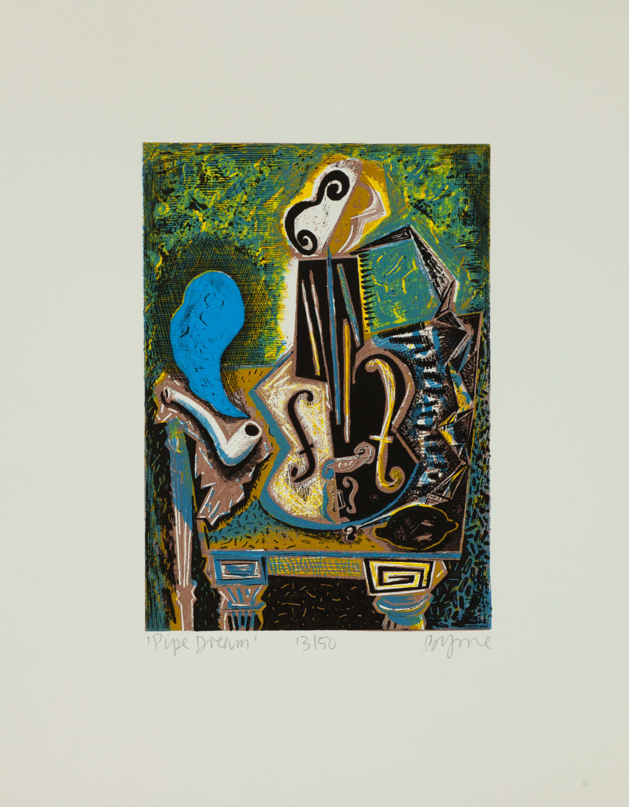 John Byrne, Pipe Dream (Blue), 2001