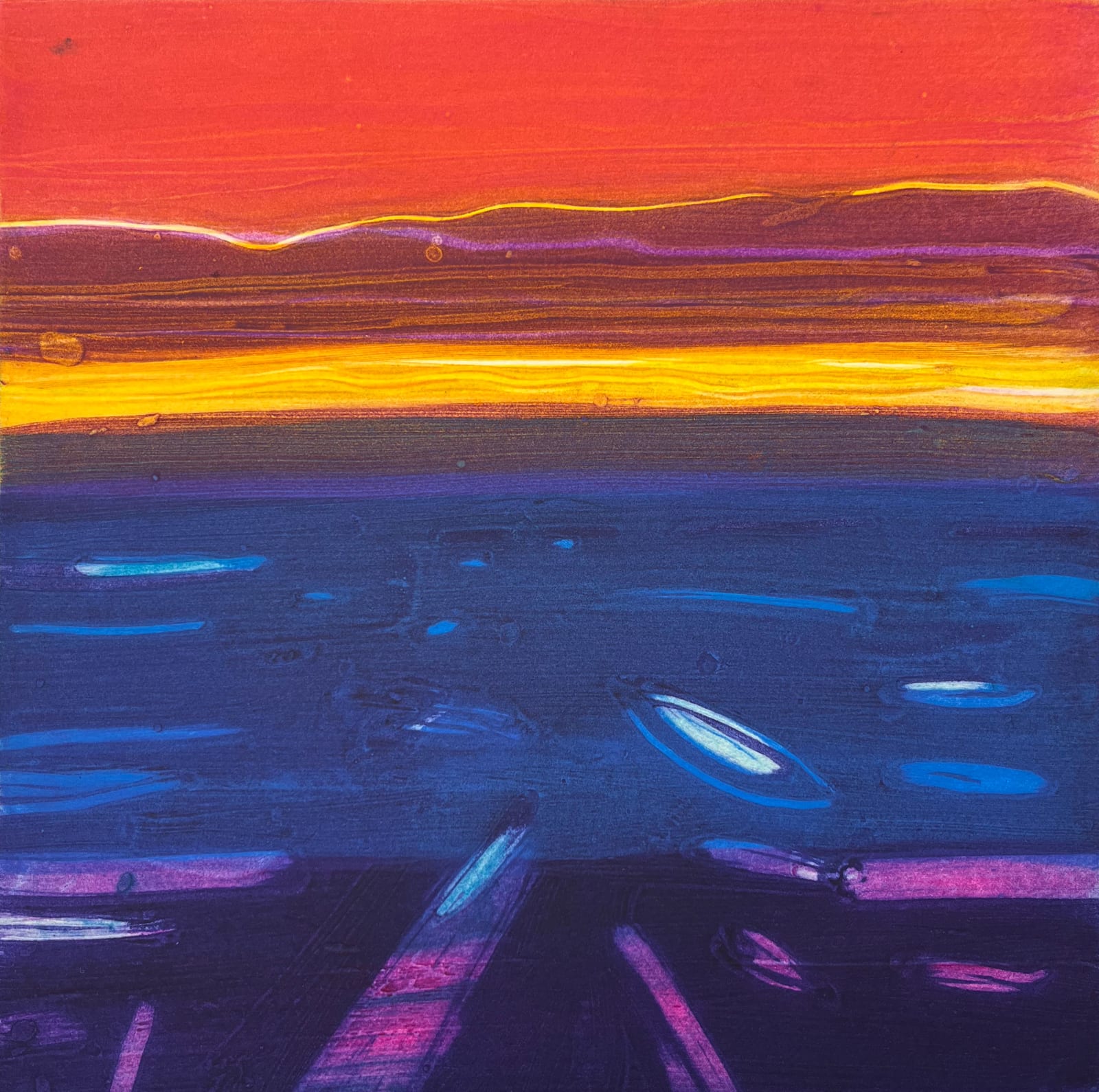 Barbara Rae, Sea Ice - Baffin, 2022