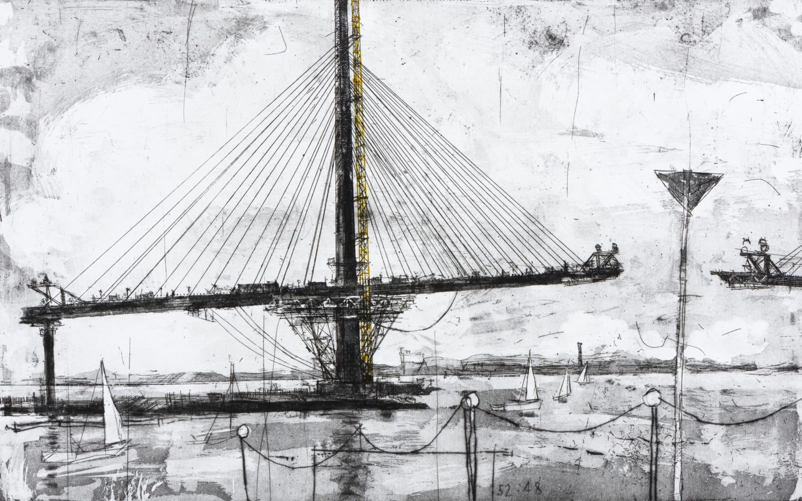 Kate Downie, South Tower Yellow Crane, 2016/2017