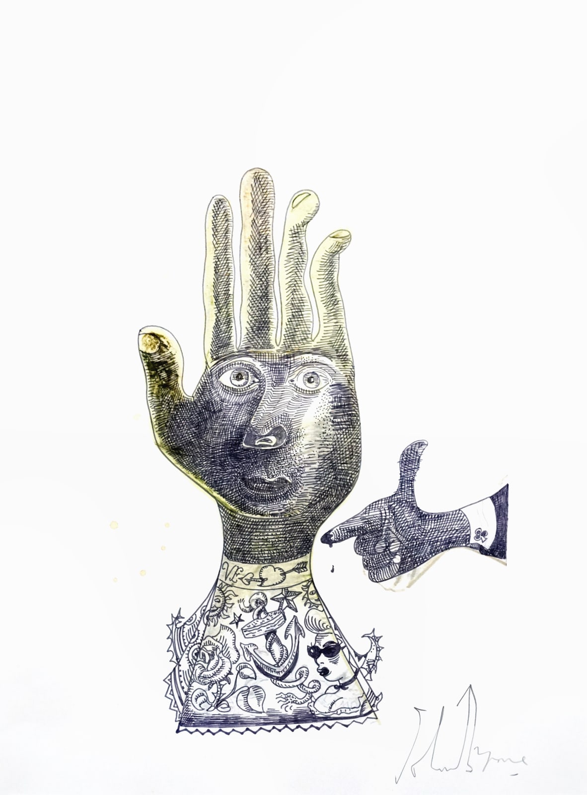 John Byrne, Untitled (Hand I), 2018