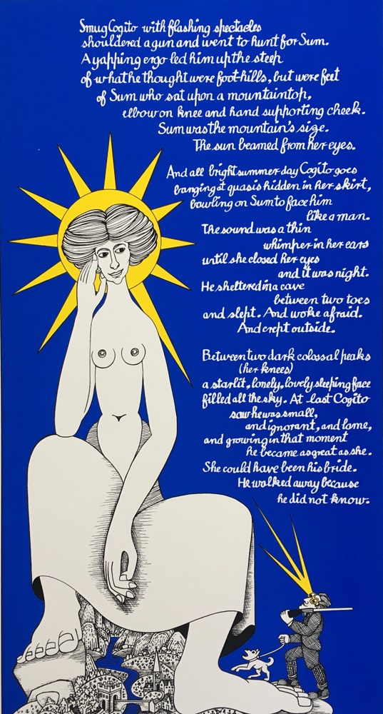 Alasdair Gray, Smug Cogito, 2019