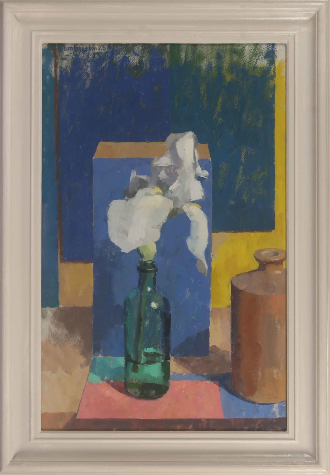 Ben Brotherton, White Iris and Green Glass Bottle