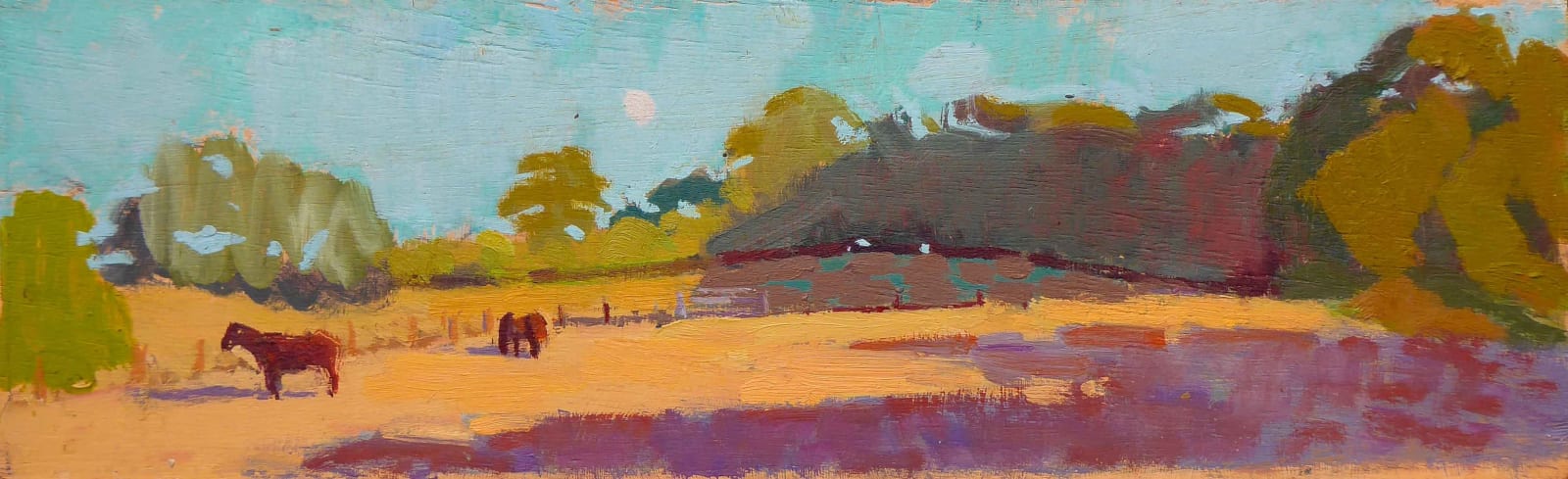 Alex Cree, Horses in a Field, Corfe Mullen