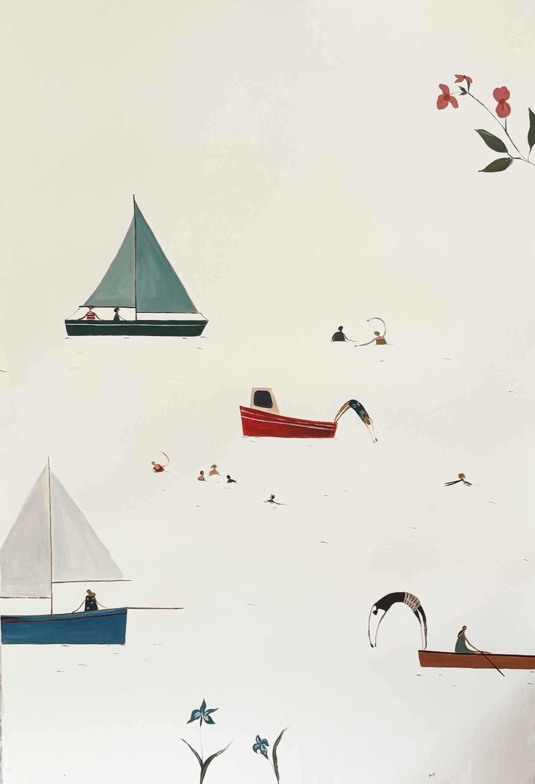 Holly Razavi, Sailing and Swimming