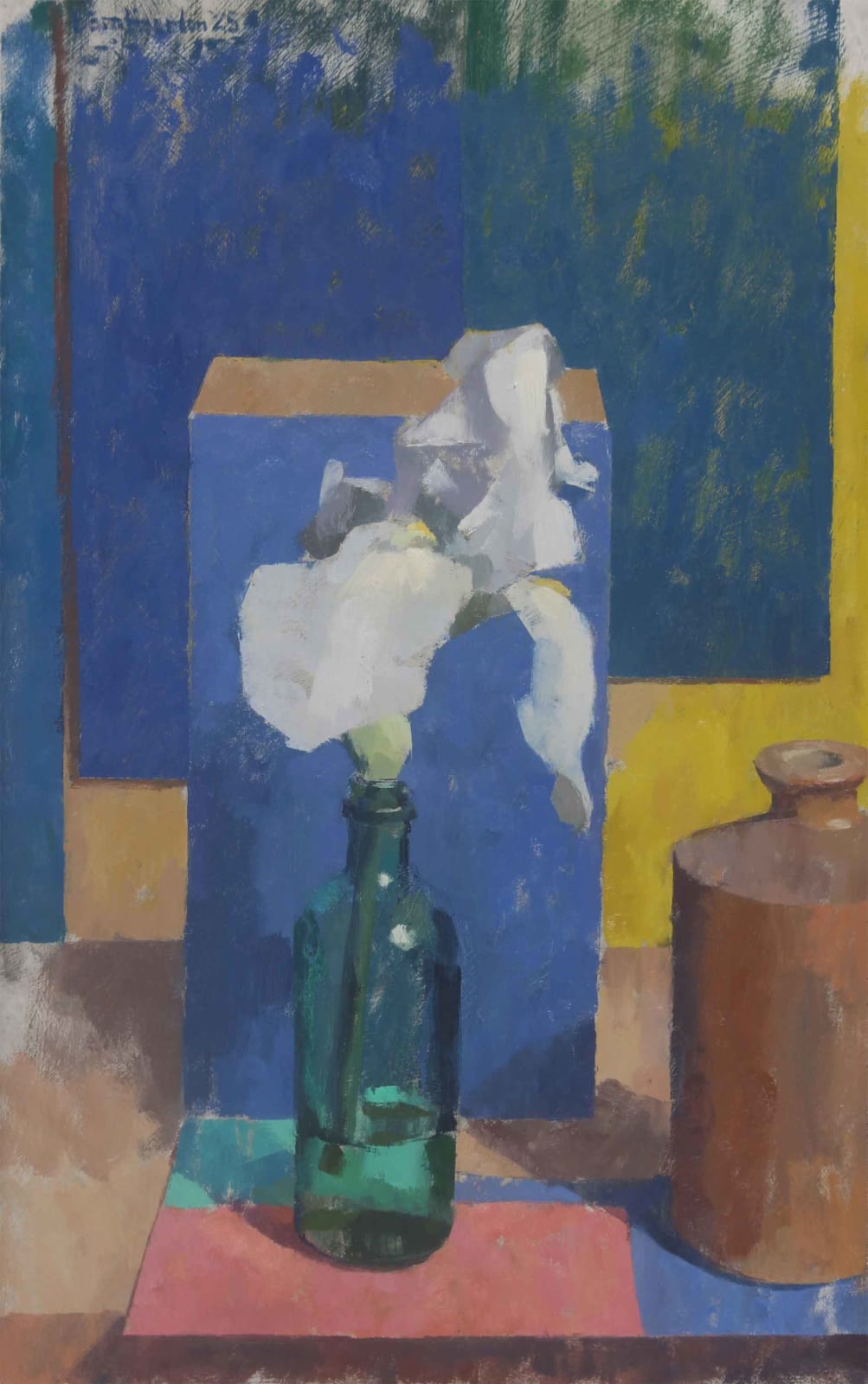 Ben Brotherton, White Iris and Green Glass Bottle