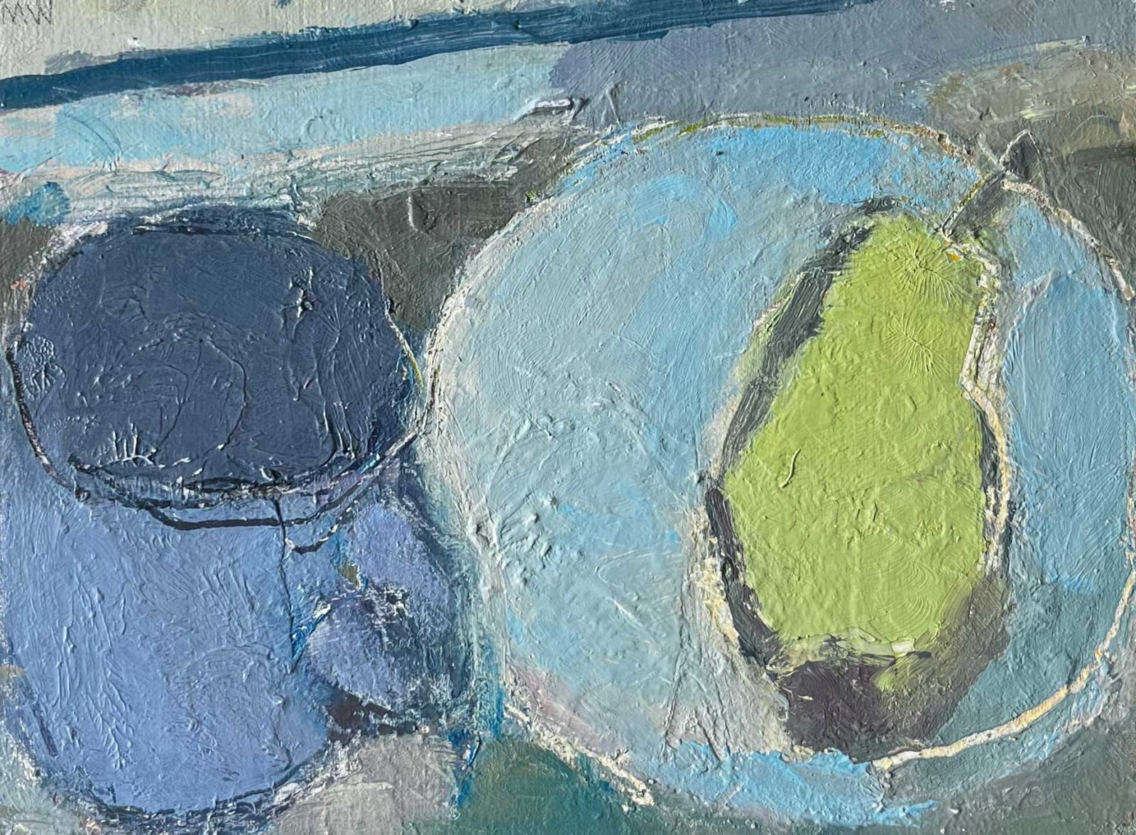 Michael Weller, Pear with a Black Mug, 18th September