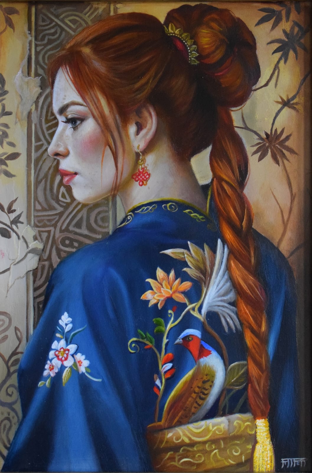 Stephanie Pijper, In The Kimono, a Hidden Pheasant
