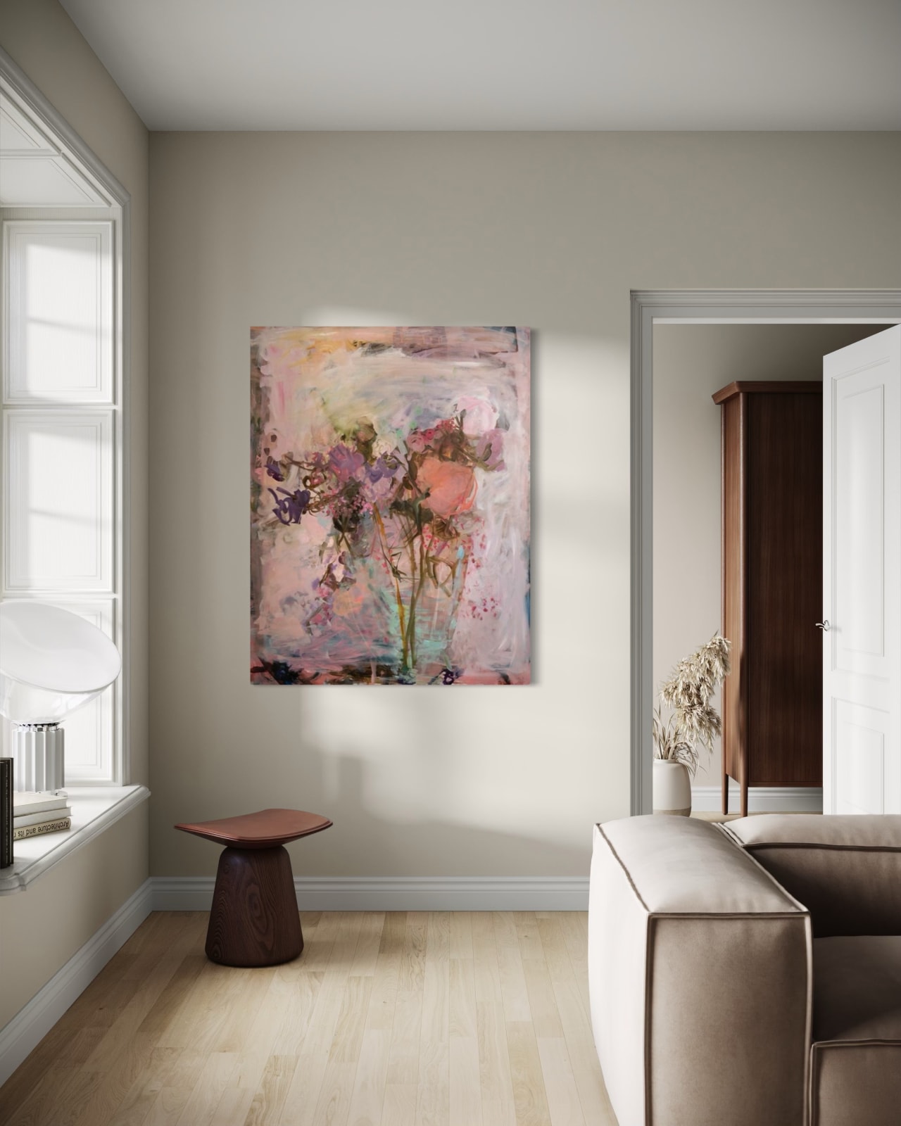 Elaine Speirs, Peonies and Lilac Orchid