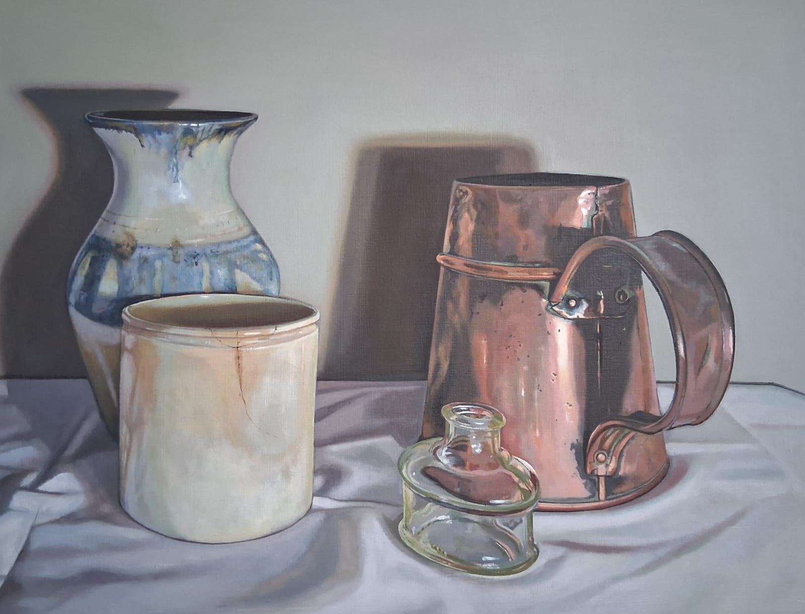 Jane Cruickshank, Still life with Vase and Copper