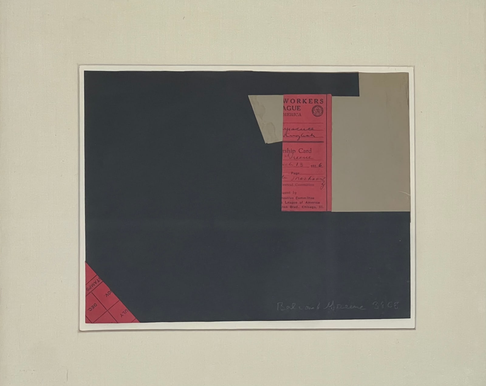 Balcomb Greene, Collage, 1937-38