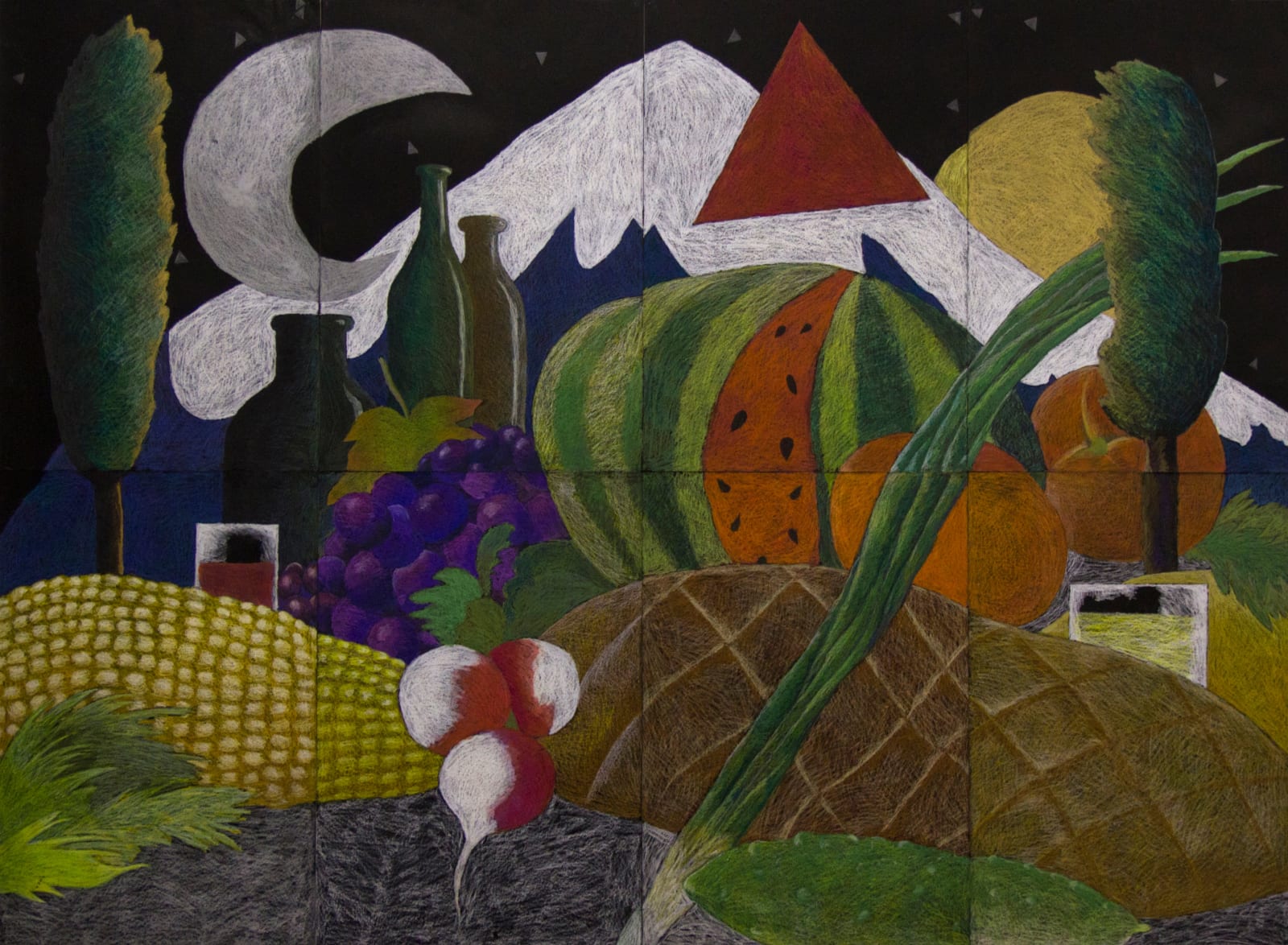 Nikita Alekseev, A CHAPEL OF FOOD AND DRINK FOR GOOD PEOPLE. THE TABLE HAS KARACHOGELI • ЧАСОВНЯ ЕДЫ И ПИТЬЯ ДЛЯ ХОРОШИХ ЛЮДЕЙ. СТОЛ ДЛЯ КАРАЧОХЕЛИ, 2008