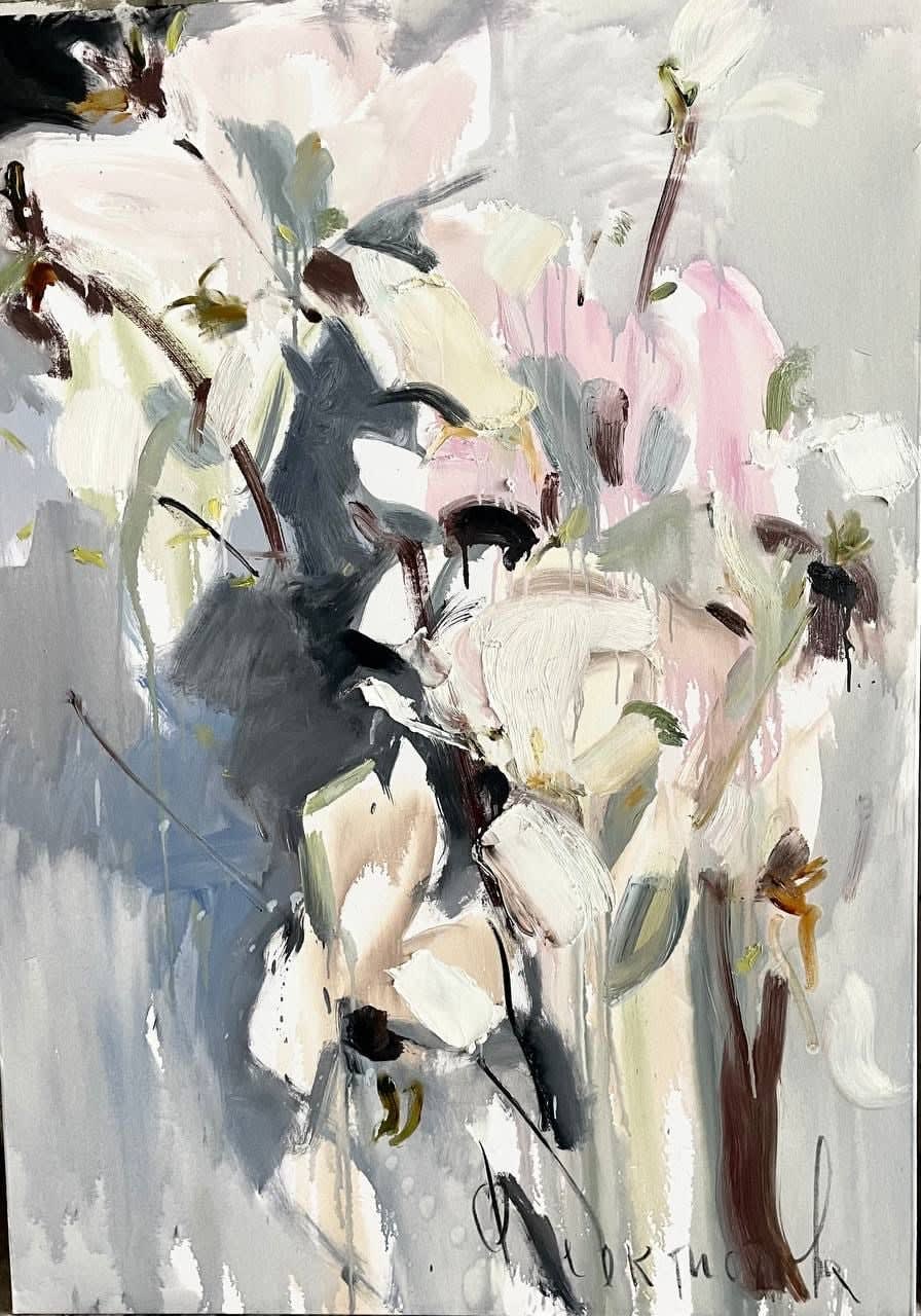 Asya Feoktistova, MAGNOLIA IN THE RAIN (2) • МАГНОЛИЯ В ДОЖДЬ (2), 2022