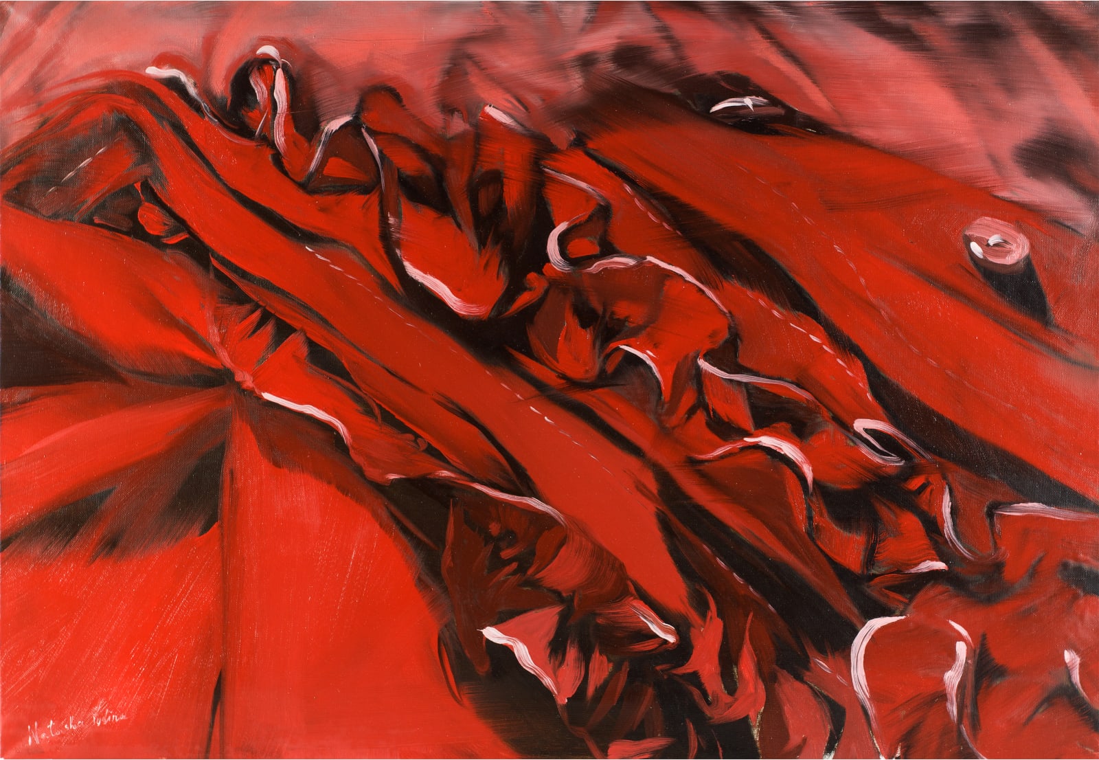 Natasha Yudina, SKETCH FOR WANTON CLOTHING • ЭТЮД К КАРТИНЕ "БЛУДЛИВАЯ ВЕЩЬ" , 2013