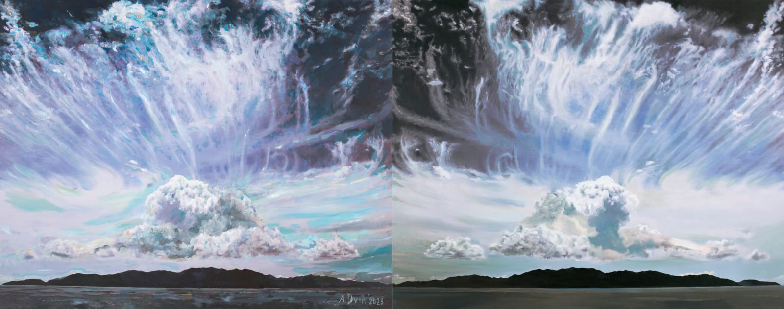 Dmitry Shorin and Andrey Dvin, PULMONIS (diptych), 2023