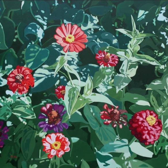 Oleg Maslov, FROM THE CYCLE "ECHINACEAS AND ZINNIAS" №4 • ИЗ ЦИКЛА "ЭХИНАЦЕИ И ЦИНИИ" №4, 2015