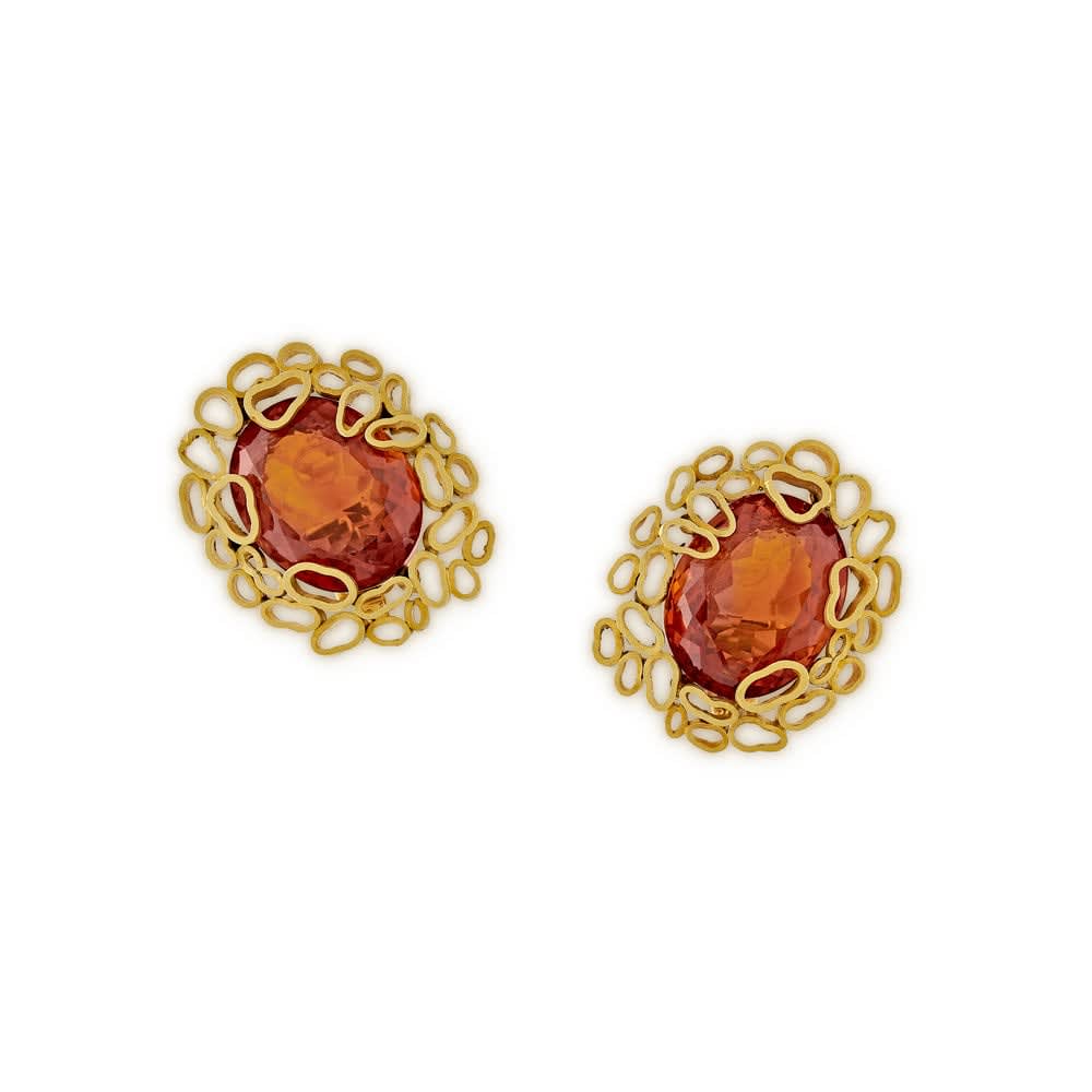 GRIMA, Citrine Earrings, 1970