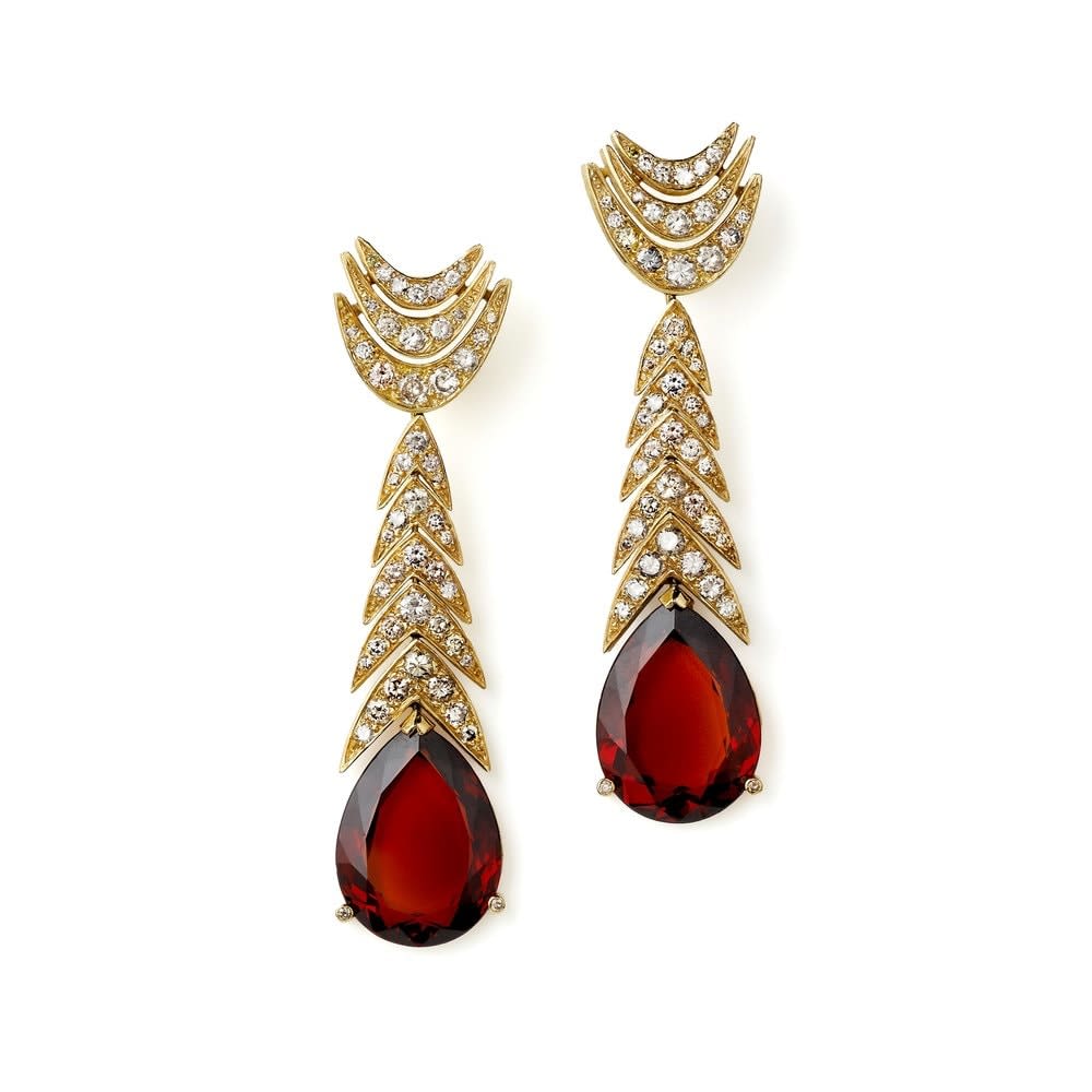 GRIMA, Garnet Earrings, 2006