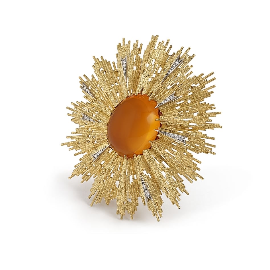 GRIMA, Citrine Brooch-Pendant, 2018