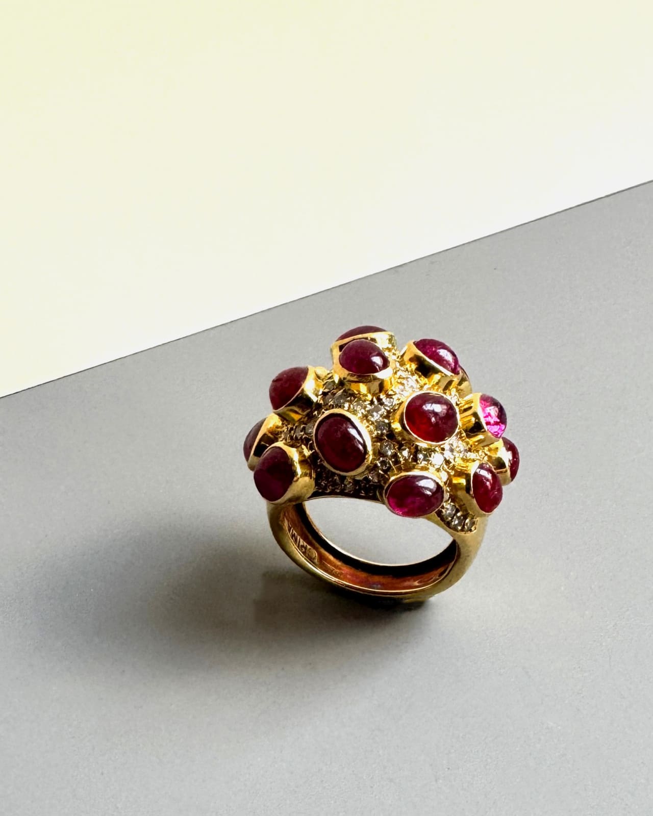 GRIMA, Cabochon Ruby Ring, 1967