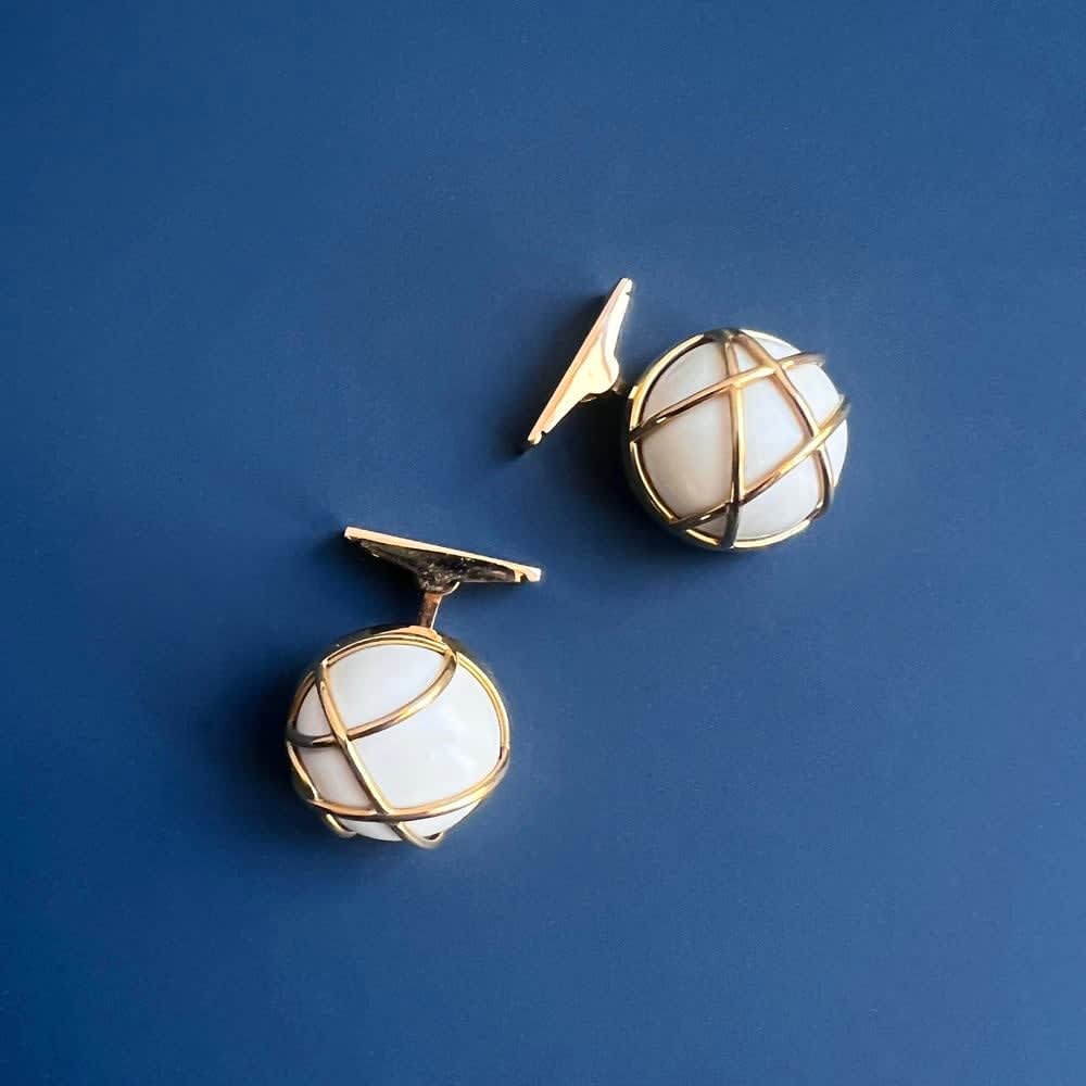 GRIMA, Mammoth Bone Cufflinks