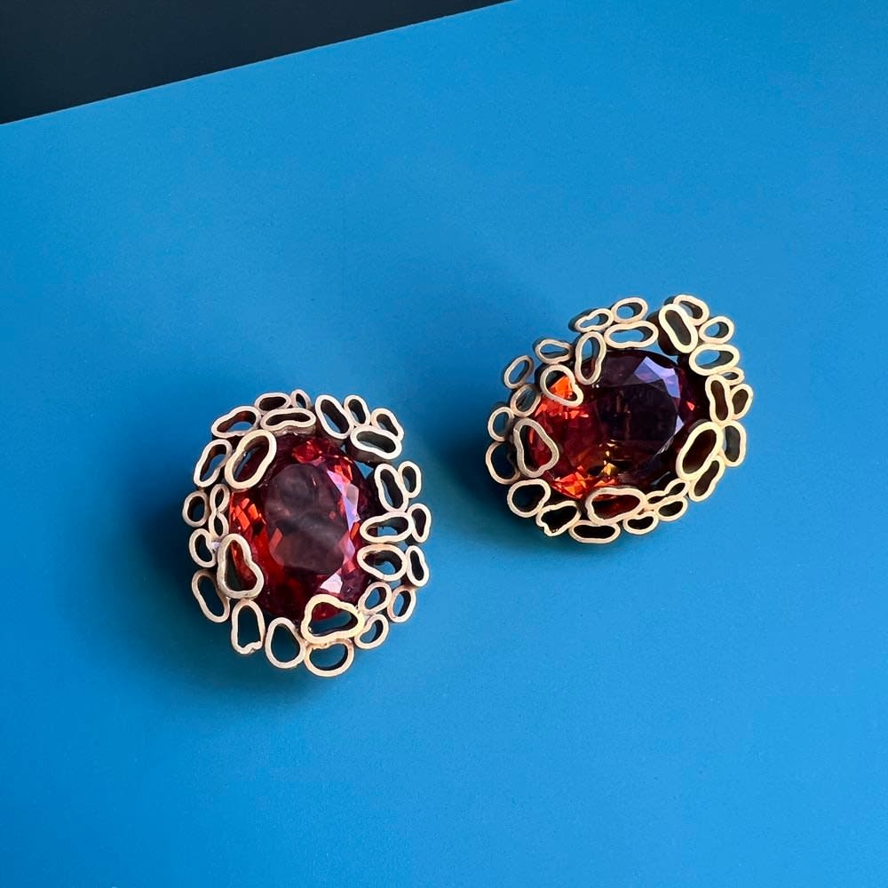 GRIMA, Citrine Earrings, 1970