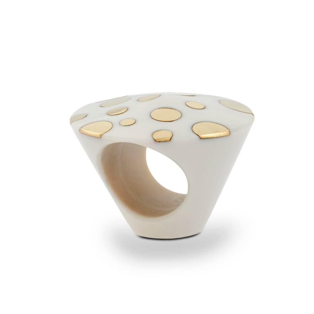 GRIMA, Agate and Gold "Dot" Ring, 2016