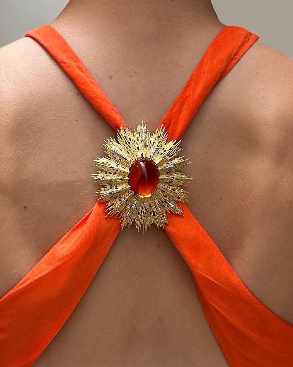 GRIMA, Citrine Brooch-Pendant, 2018