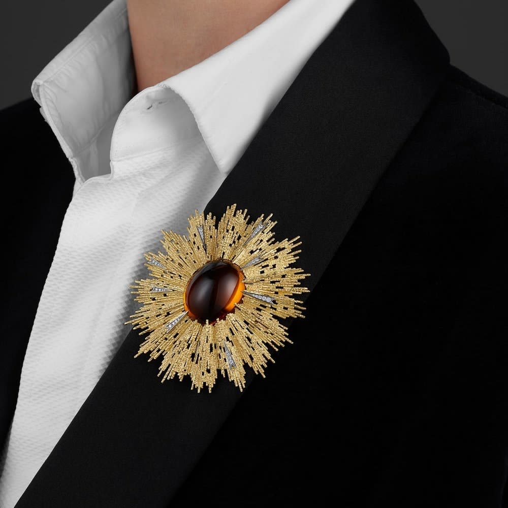 GRIMA, Citrine Brooch-Pendant, 2018