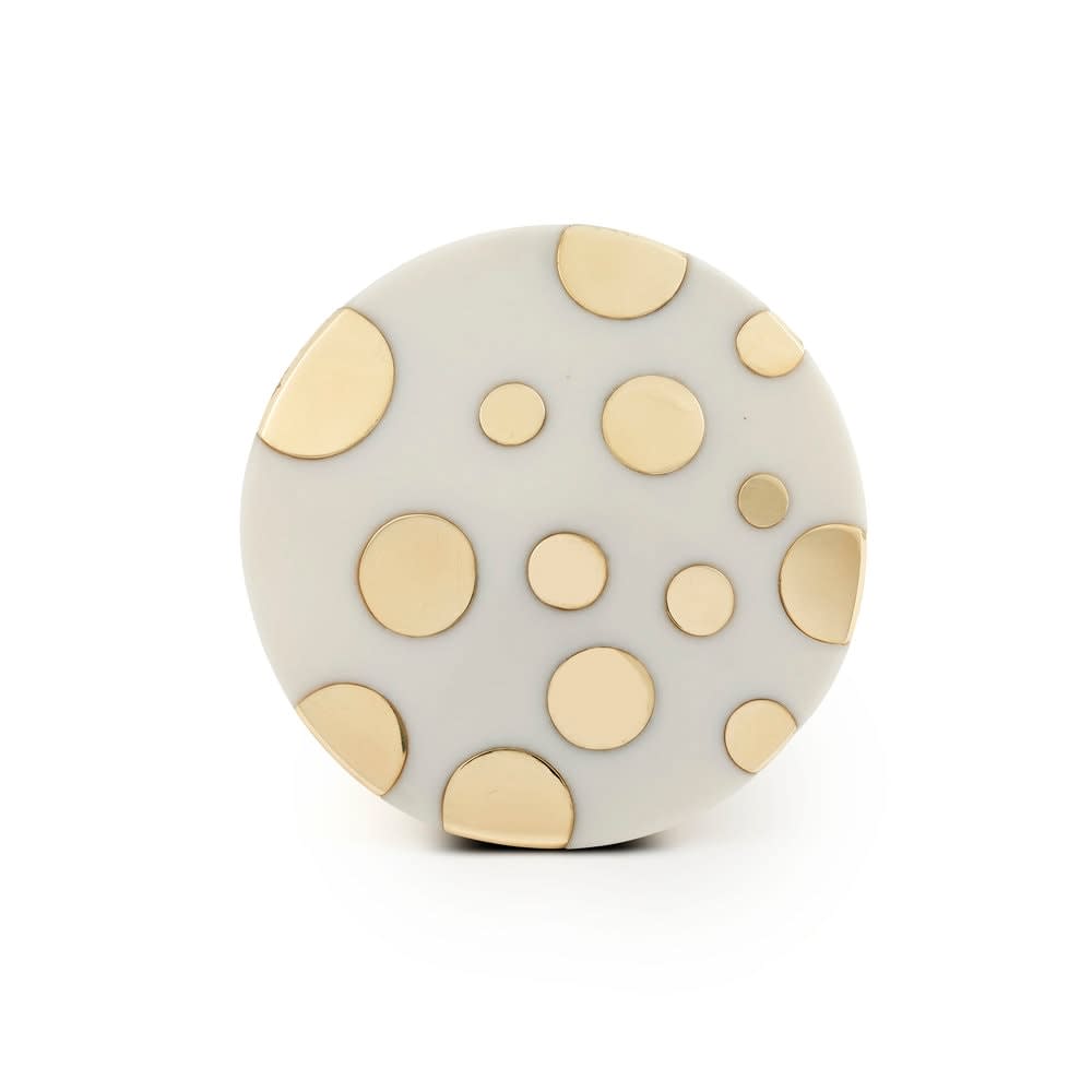 GRIMA, Agate and Gold "Dot" Ring, 2016