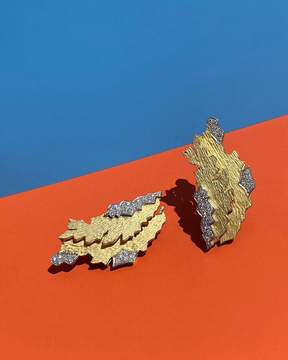 GRIMA, Gold and Diamond Earrings, 2015