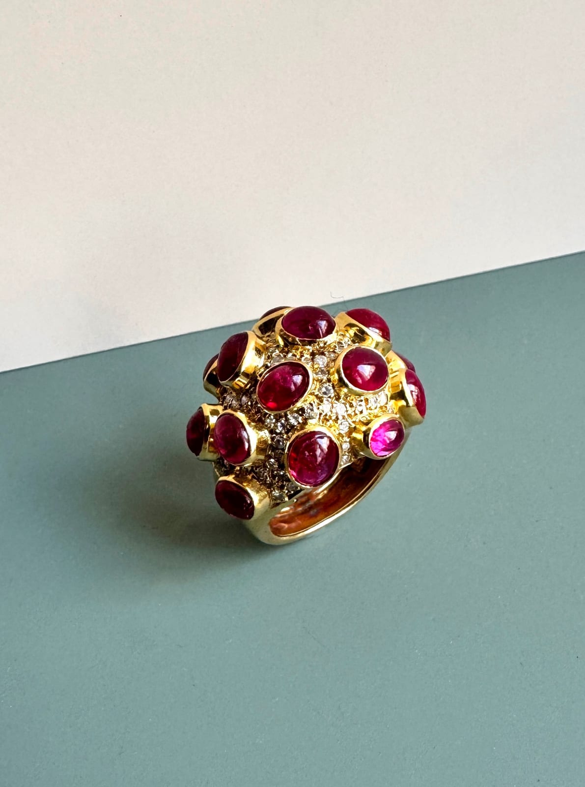 GRIMA, Cabochon Ruby Ring, 1967