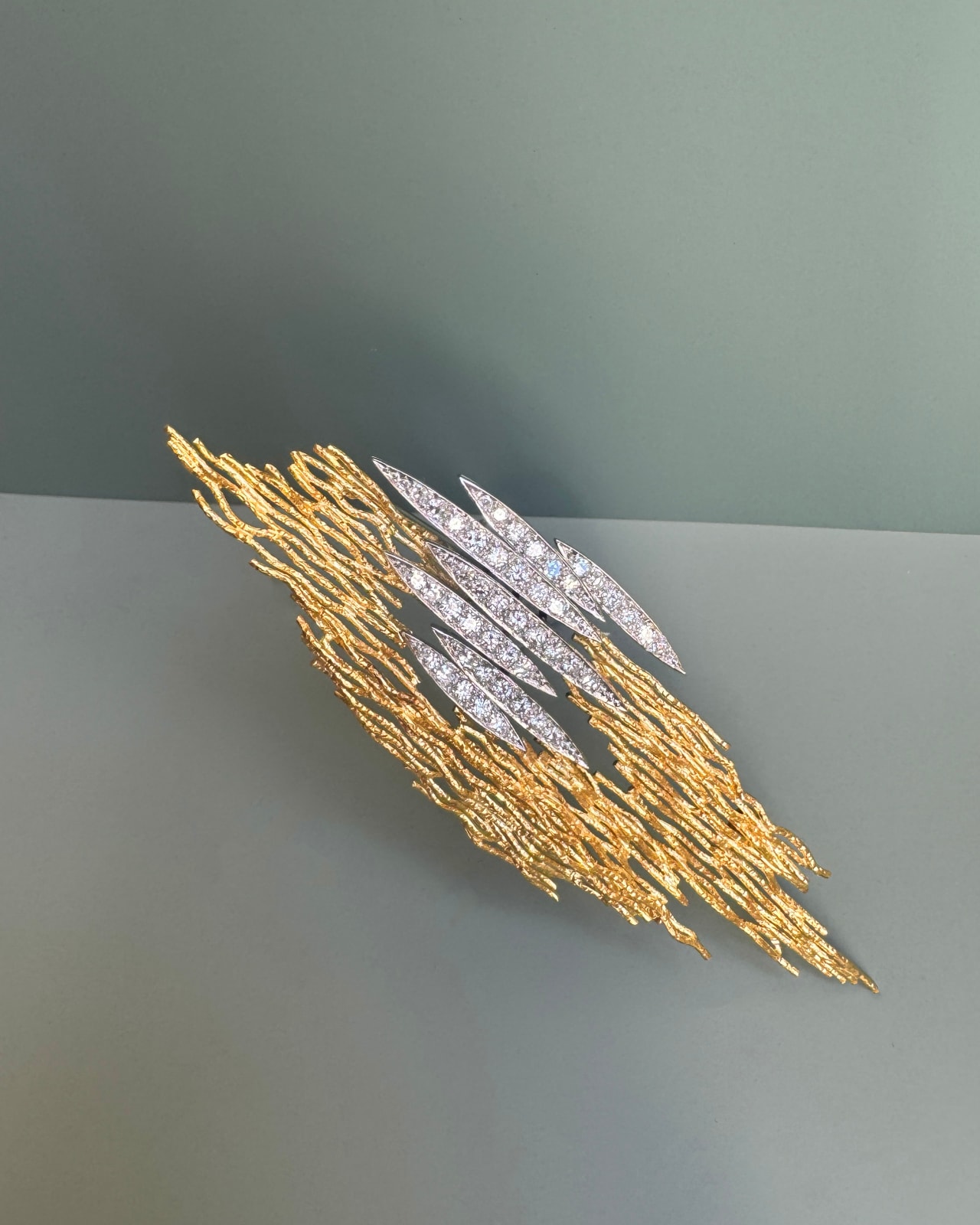 GRIMA, Gold and Diamond Brooch, 1965