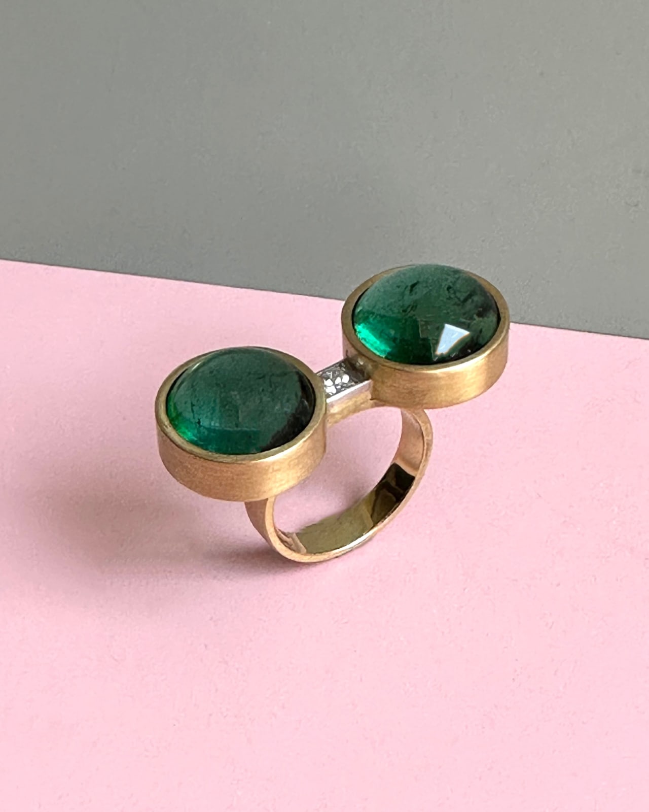 GRIMA, Double Tourmaline Ring, 2023