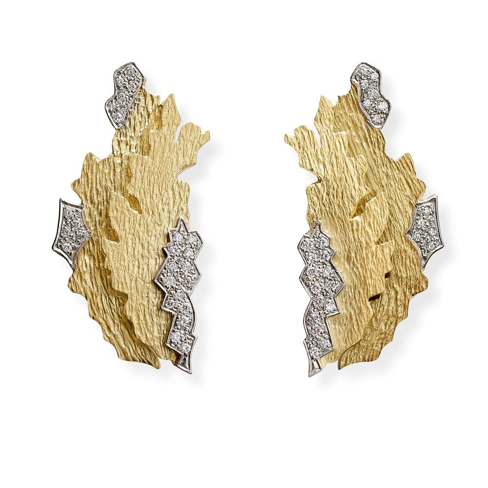 GRIMA, Gold and Diamond Earrings, 2015