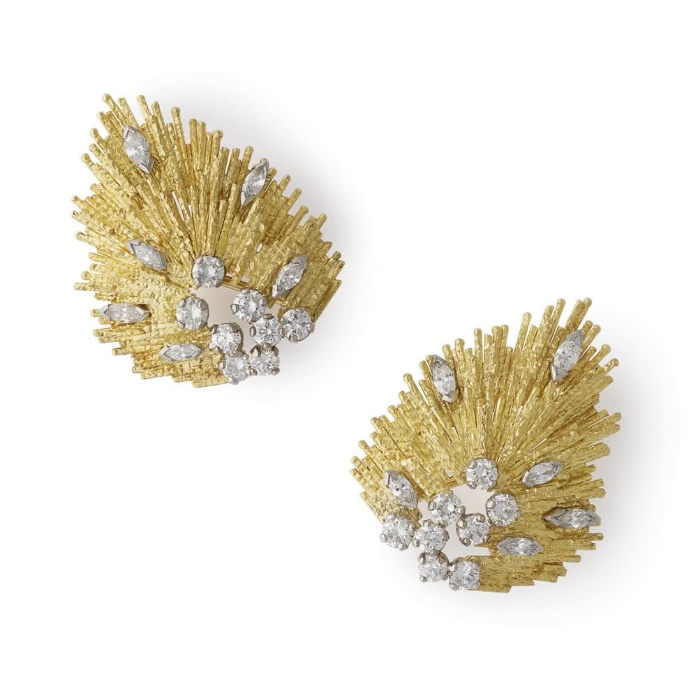 GRIMA, Gold and Diamond Earrings, 2017