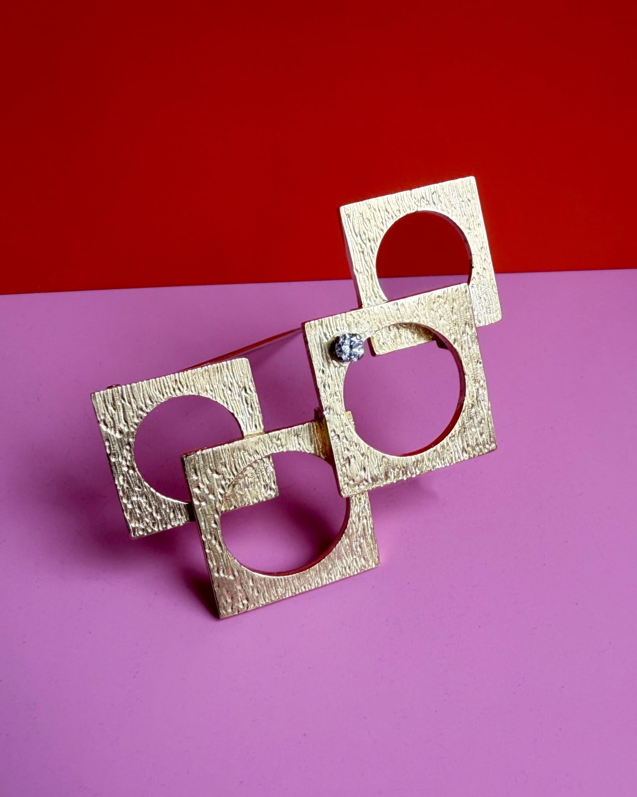 GRIMA, Gold and Diamond Brooch, 1970